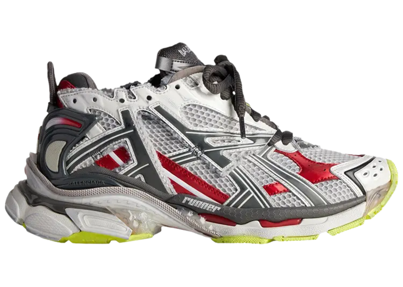 Balenciaga Runner Sneaker Black White Red Fluo Yellow