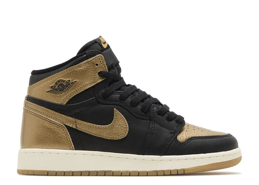 Air Jordan 1 Retro High OG GS Black Gold