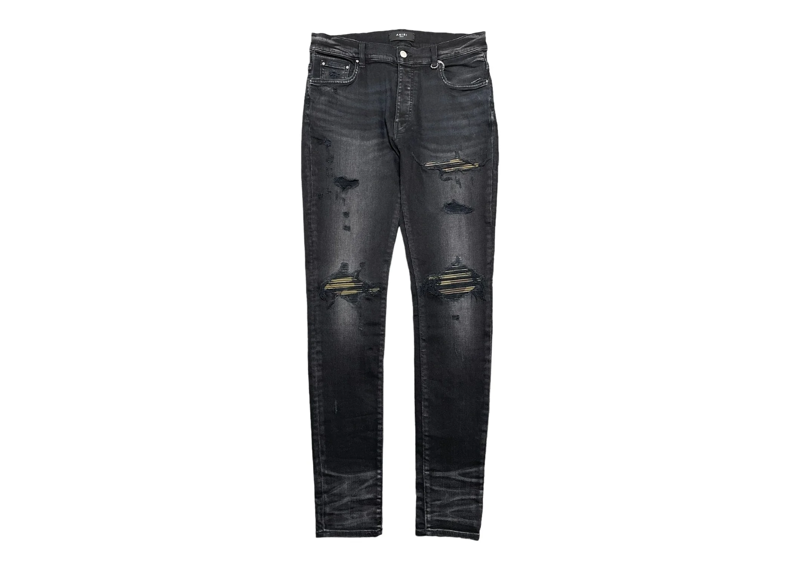 amiri jeans MX1 camo leather