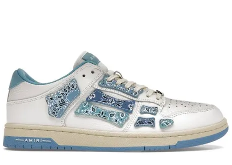 Amiri Bandana Skeleton Leather Low-Top