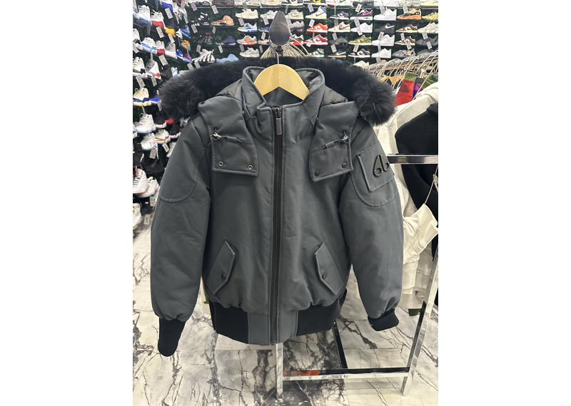 Moose Knuckle Bomber Jacket Grey