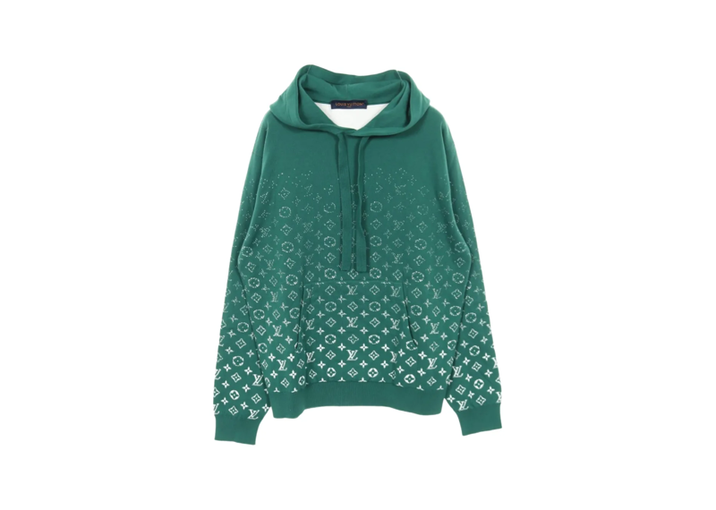 Louis Vuitton Monogram Gradient Cotton Hoodie Green
