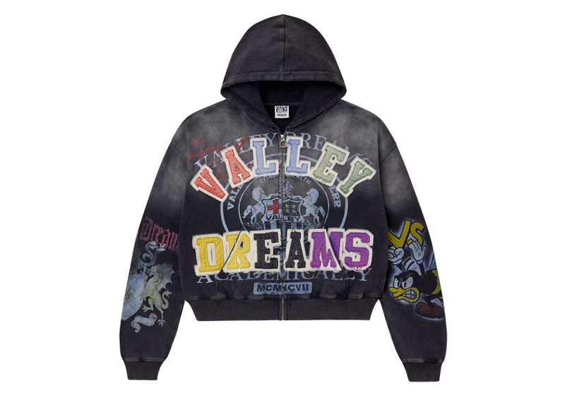 Vale Forever Blasted Zip Up Hoodie