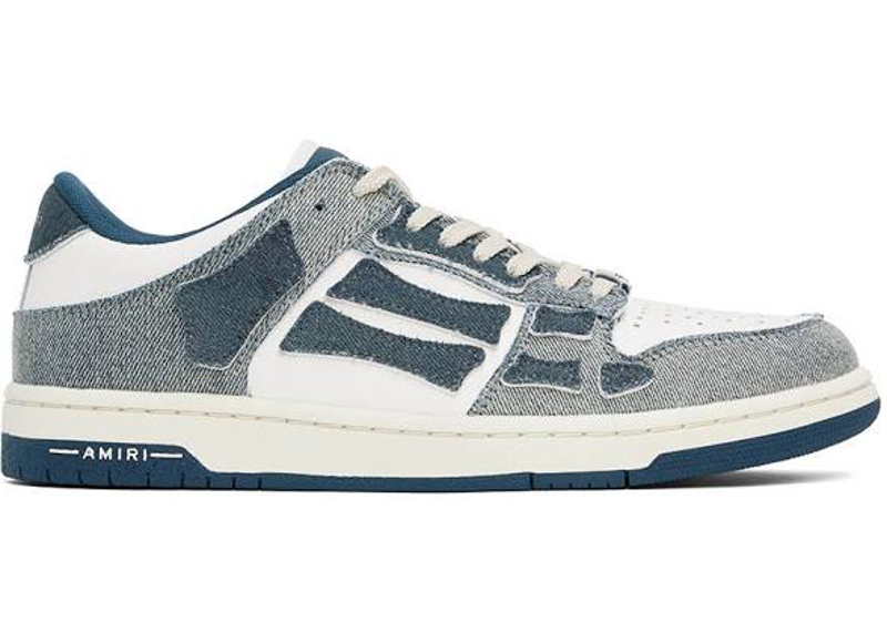 Amiri Denim Low Top Skeleton