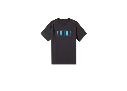 Amiri core logo blk/blue tee