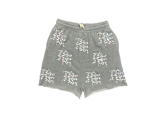 Mixed Emotions Grey ME Logo Shorts