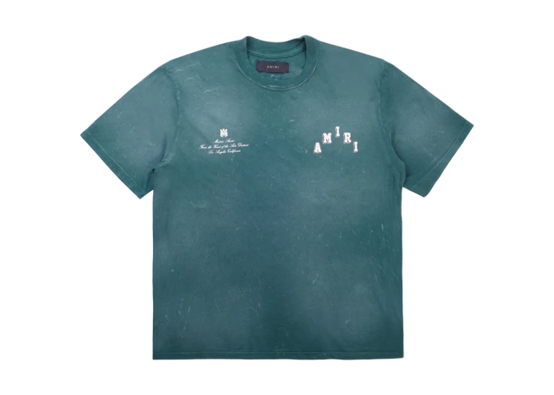Amiri Scatter Logo Distressted T-Shirt