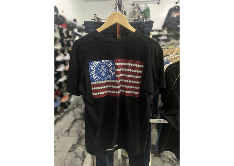 CHROME HEARTS American flag tee