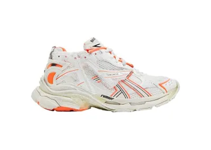 Balenciaga Runner sneakers, featuring a mesh and nylon construction with a distinct worn-out effect