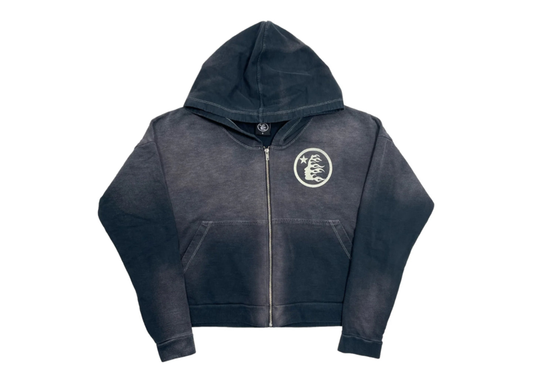 Hellstar grey wash zip up
