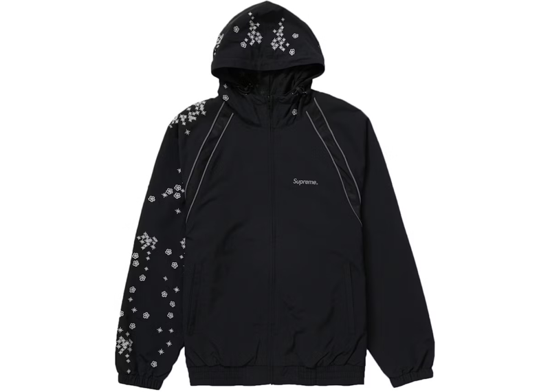 black Supreme AOI Glow-in-the-Dark Track Jacket