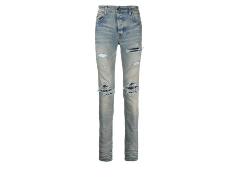 Amiri blue playboy black patch