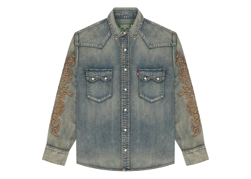 Denim Tears Western Cotton Stitch Denim Shirt