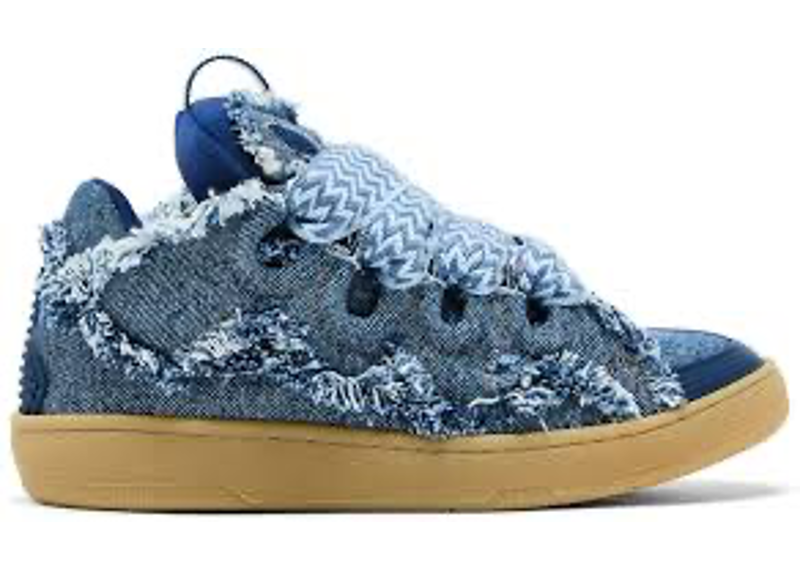Lanvin curb denim shoes