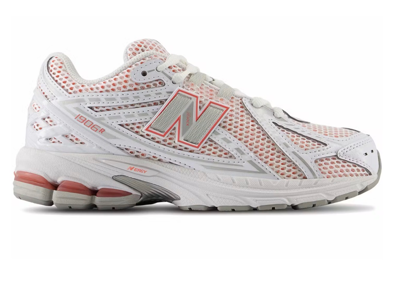 New Balance 1906R white Sunfade red