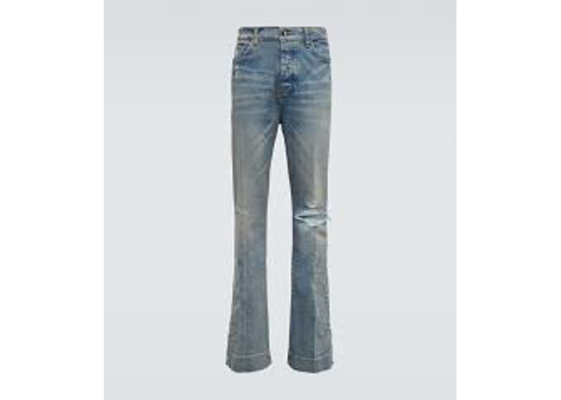 Amiri Flared Distressed Jeans