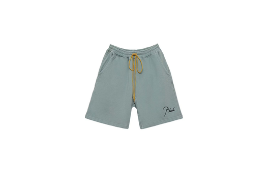 Rhude logo swim shorts grey