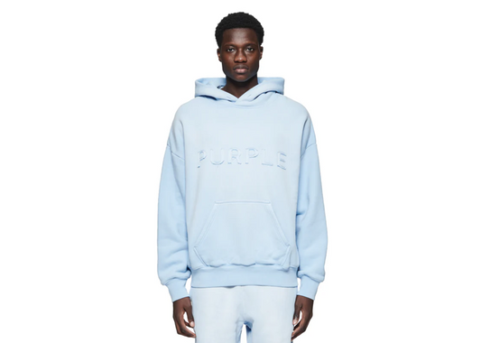 Purple Brand Light Wash Blue Hoodie