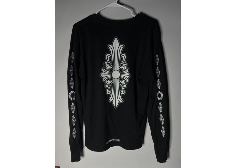 Chrome Hearts floral cross black long sleeve