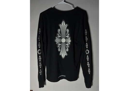 Chrome Hearts floral cross black long sleeve