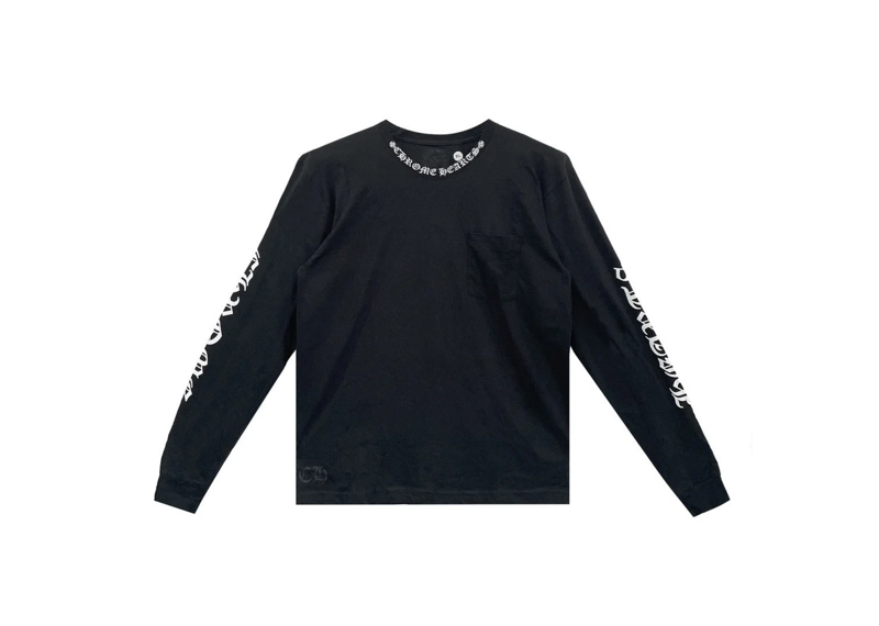 Chrome hearts neck logo black long sleeve
