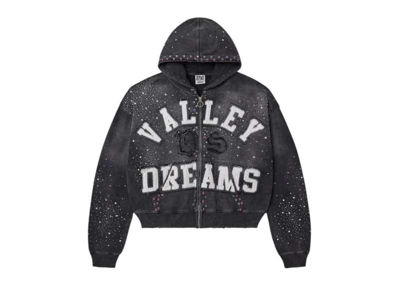 Vale Forever Classico Zip Up Hoodie Black