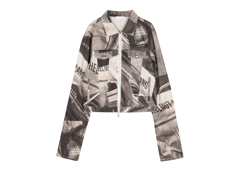 Helmut Lang Car-Print Denim Shirt