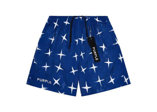 Purple Swim Shorts Stars