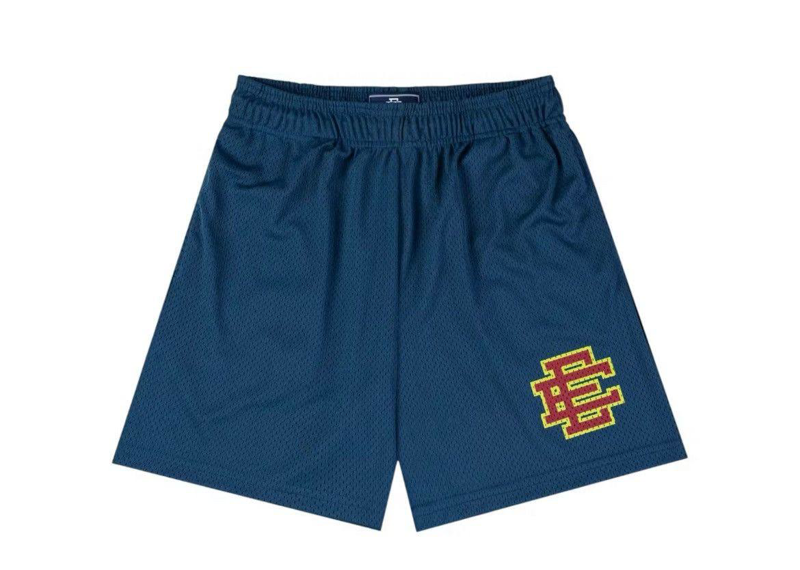 Eric Emanuel Shorts Dark Denim/Burgundy
