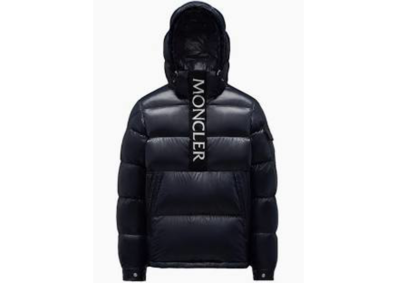 moncler navy puffer pullover