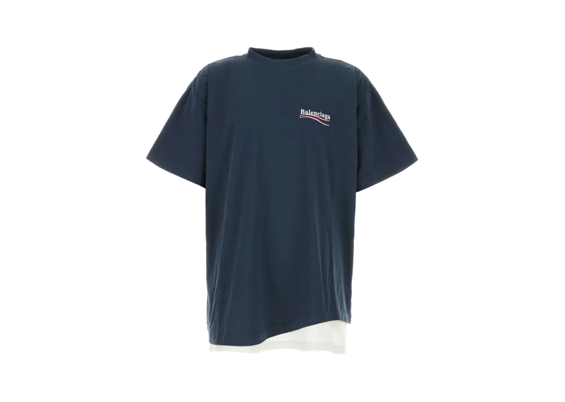 Balenciaga Navy Campaign tee
