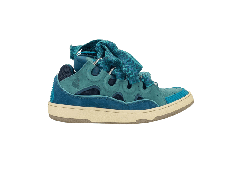 Lanvins Curb Sneakers Turquoise