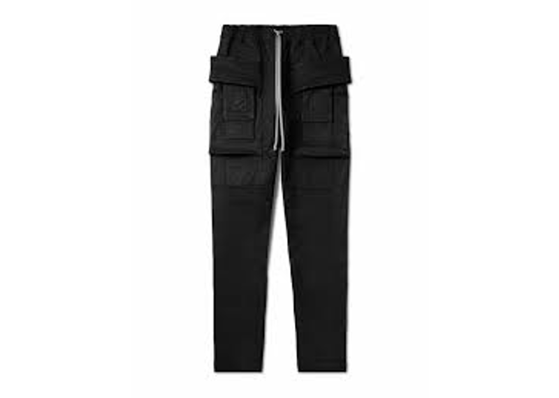 Rick Owens Tapered Strech Denim Cargo Pants