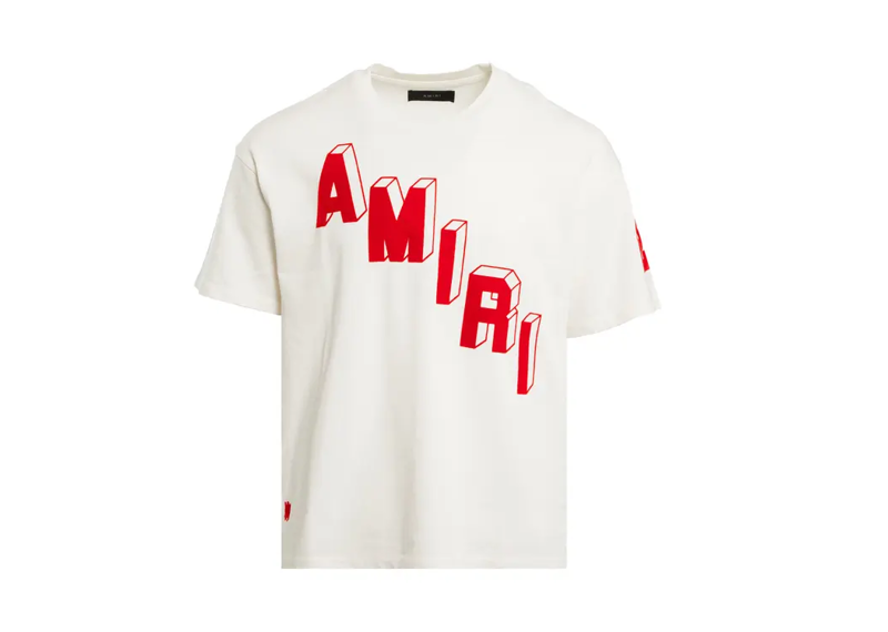 Amiri Flocked Hockey Star Tee