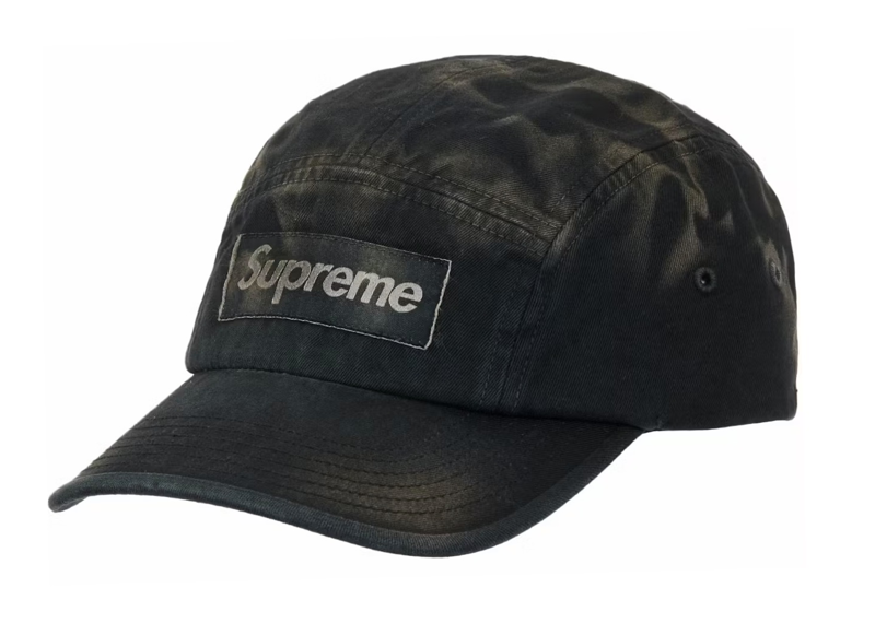 Supreme overdyed camp black hat