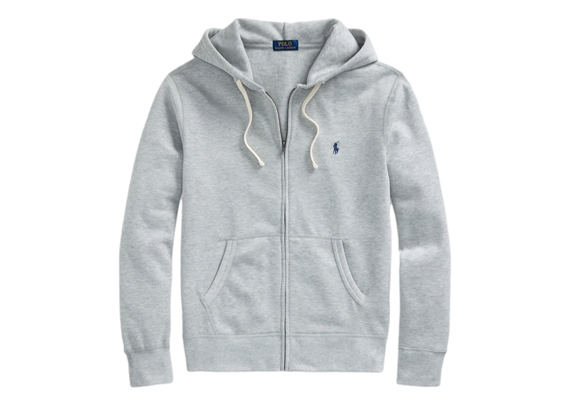 Polo Fleece Zip Up Grey