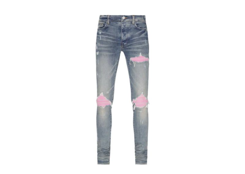 Amiri MX1 Pink Patches Jeans