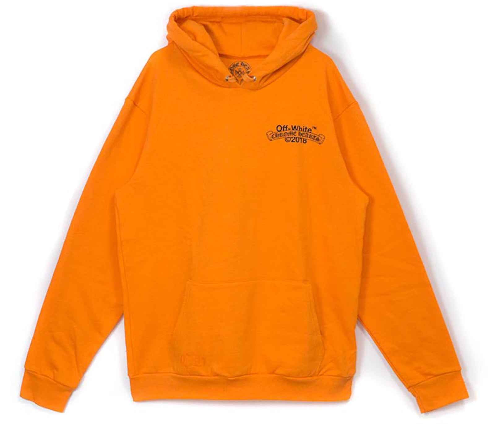 Off-White x Chrome Hearts 2018 Hoodie Orange/Black
