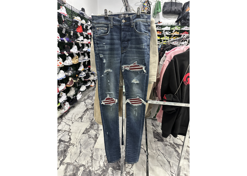 Amiri MX1 Red Patch Jeans