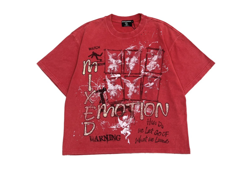 Mixed Emotion Red Tee
