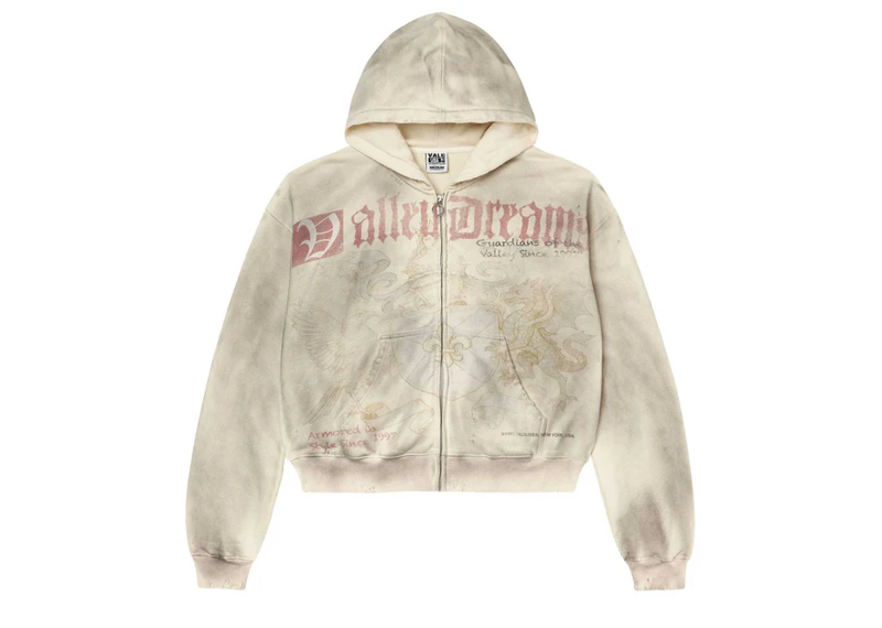 Vale Forever Gaurdian Zip Up Hoodie Cream