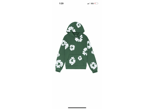 Denim tear hoodie army green