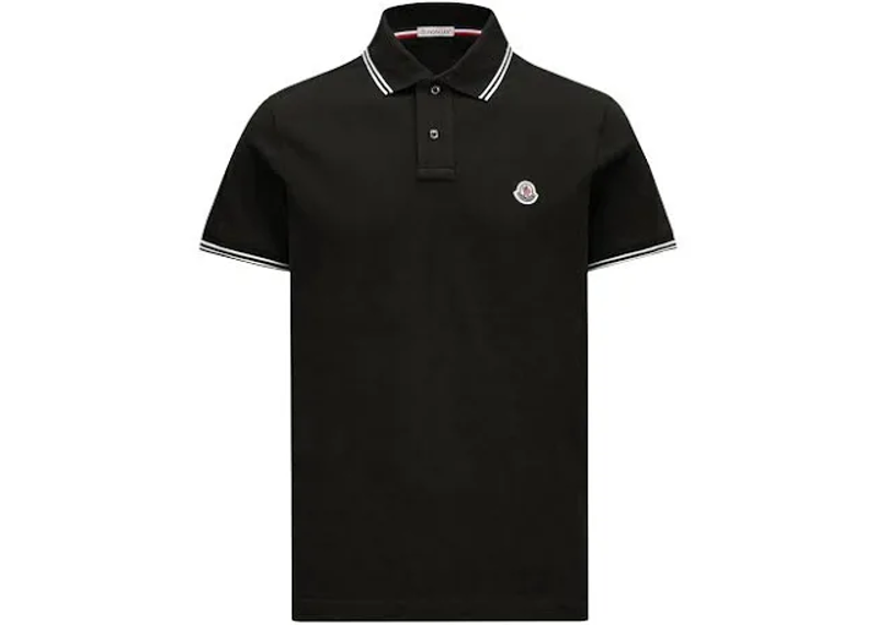 Moncler Black polo logo