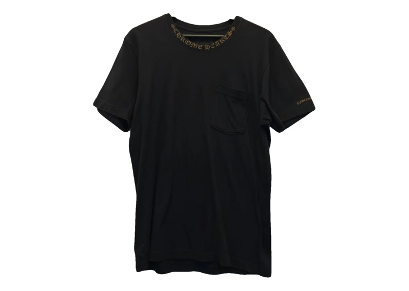 Chrome Hearts Brown Neck Script Pocket Tee