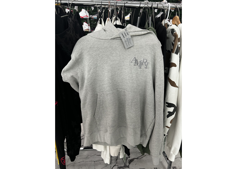 Grey amiri hoodie