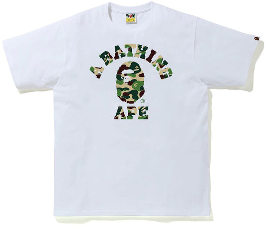 BAPE ABC Camo College Tee (SS21) White/Green