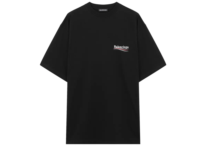 Balenciaga Political Campaign Tee Black
