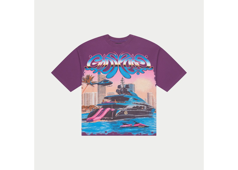 Memento Vivere Purple Wash T-Shirt