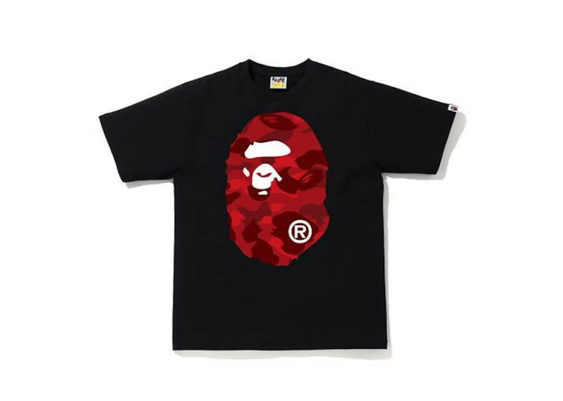 Bape Red Head Ape Black T-Shirt