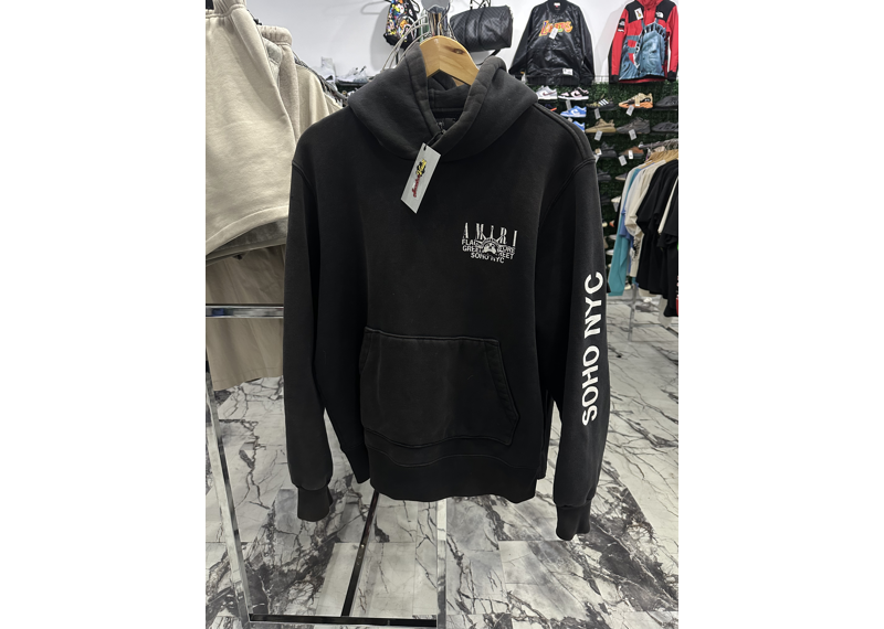 Amiri Flagship SOHO NYC Black Hoodie